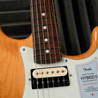 Fender MIJ Hybrid II Stratocaster HSH 2024 Collection - Vintage Natural