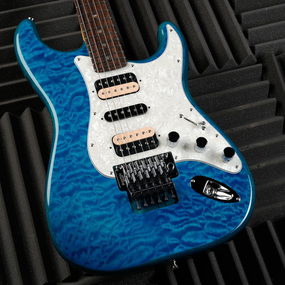 Fender MIJ Michiya Haruhata Signature Stratocaster 2025 - Caribbean Blue Trans