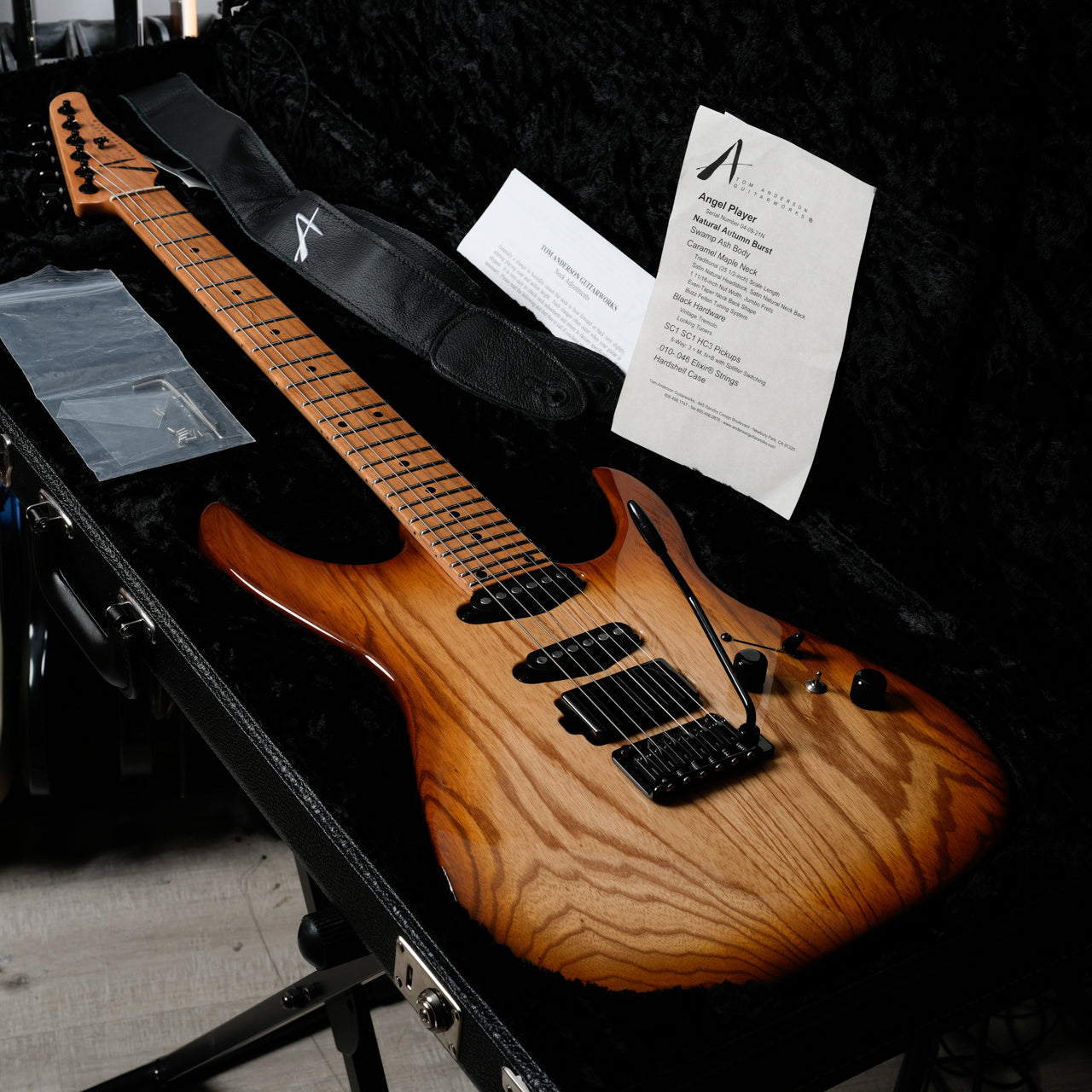 Tom Anderson Guitarworks Angel Player - 2021 - Natural Autumn Burst