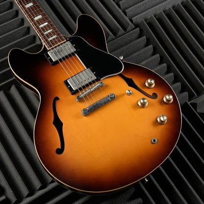 Gibson Custom Shop Memphis '63 ES-335 Block Reissue 2015- Historic Burst VOS - Semi-hollow Electric Guitar