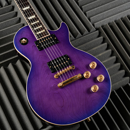 Gibson Custom Shop Limited Edition Les Paul Standard 1992 - Violet Blue Sunburst front closeup