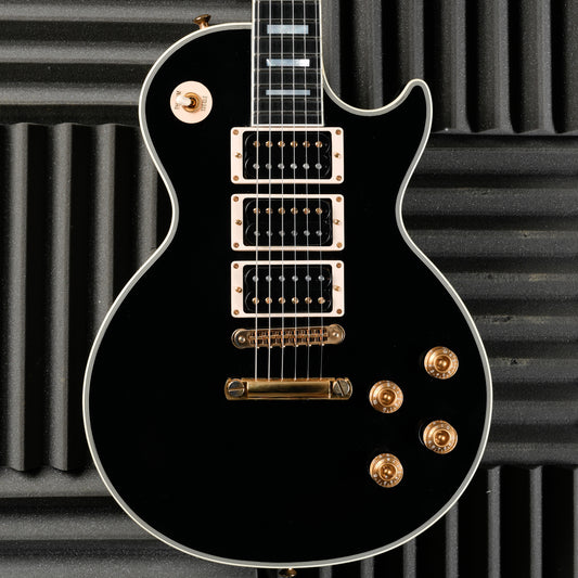 Gibson Custom Shop Peter Frampton 1954 Les Paul Custom 2014 - Ebony front close up