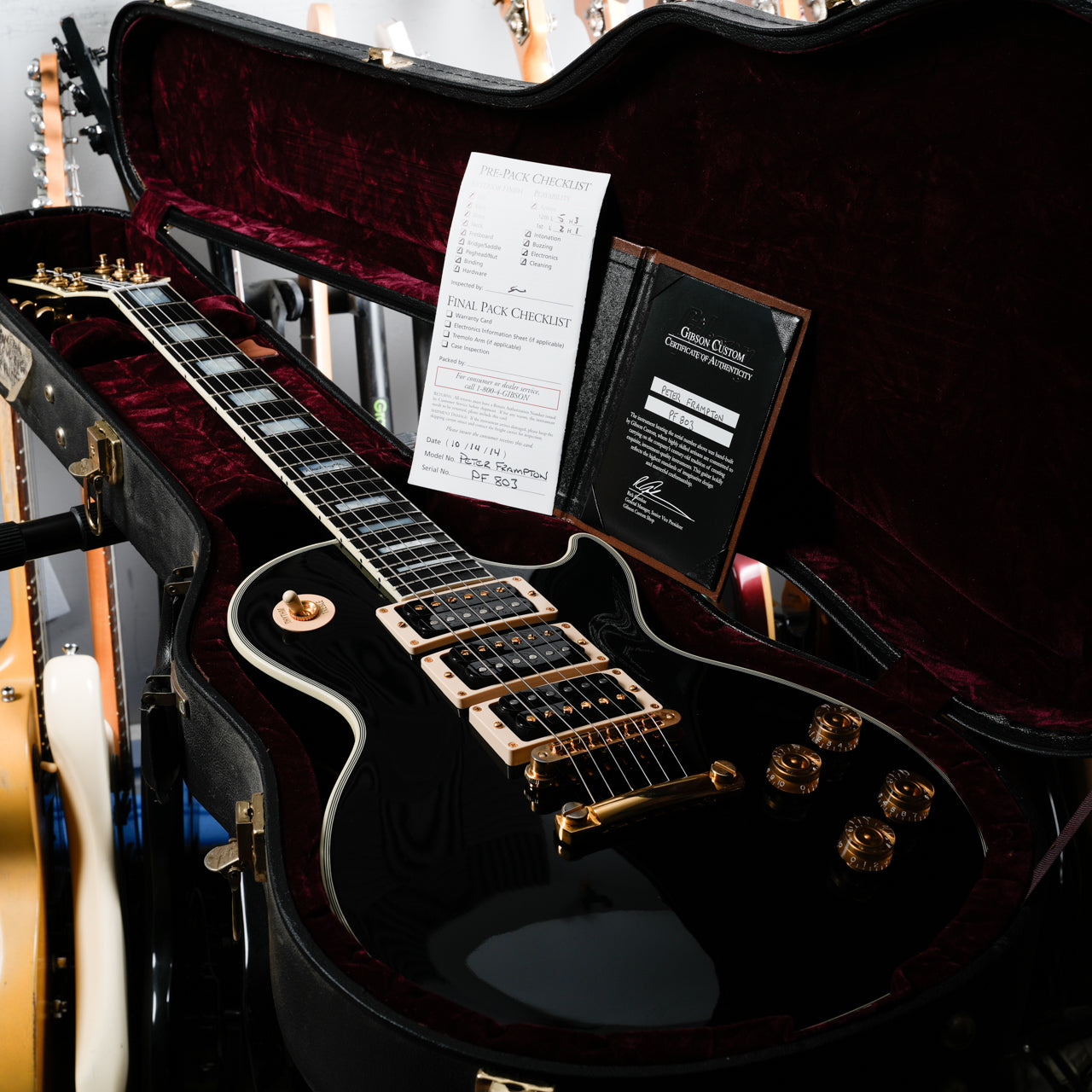 Gibson Custom Shop Peter Frampton 1954 Les Paul Custom 2014 - Ebony case