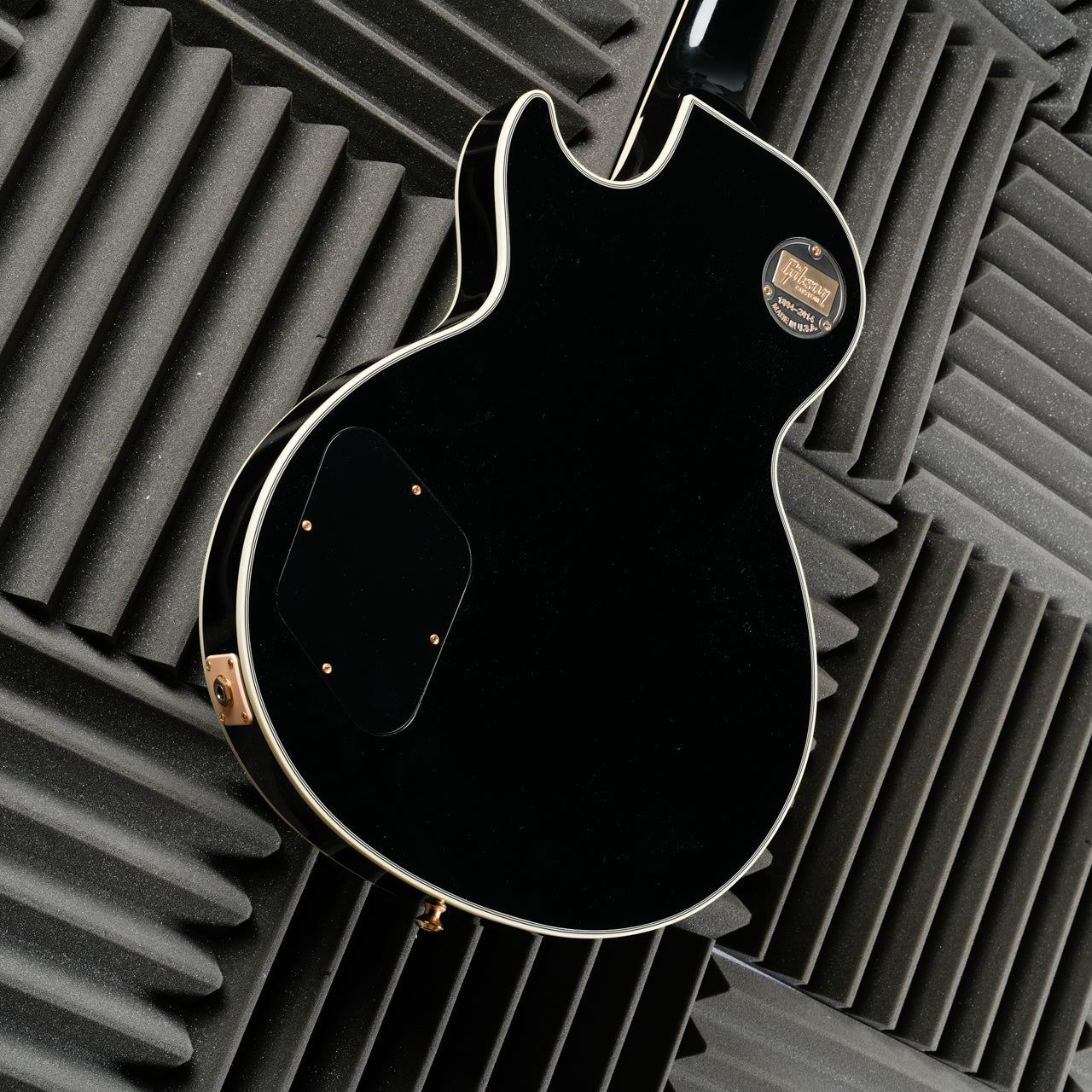 Gibson Custom Shop Peter Frampton 1954 Les Paul Custom 2014 - Ebony back closeup