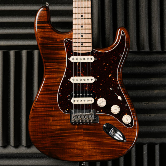 Fender Rarities Series Flame Maple Top Stratocaster with Rosewood Neck, Maple Fretboard 2019 - Golden Brown